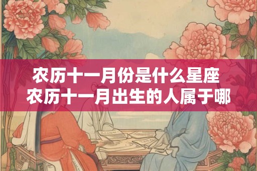 农历十一月份是什么星座 农历十一月出生的人属于哪个星座