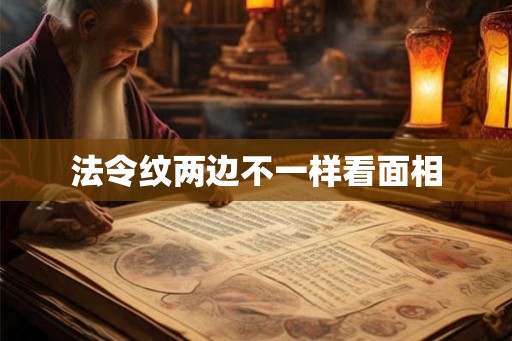 法令纹两边不一样看面相 法令纹两边不一样看面相