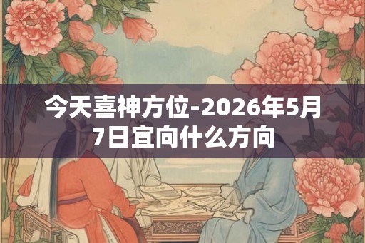 今天喜神方位-2026年5月7日宜向什么方向 今天喜神方位-2026年5月7日宜向什么方向