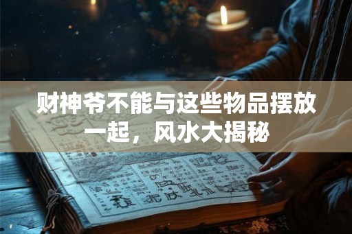 财神爷不能与这些物品摆放一起，风水大揭秘