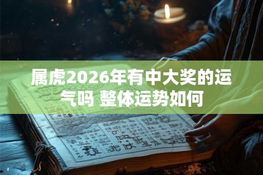 属虎2026年有中大奖的运气吗 整体运势如何