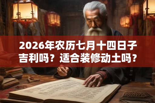 2026年农历七月十四日子吉利吗？适合装修动土吗？