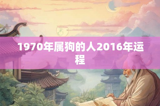 1970年属狗的人2016年运程 1970年属狗的人2016年运程