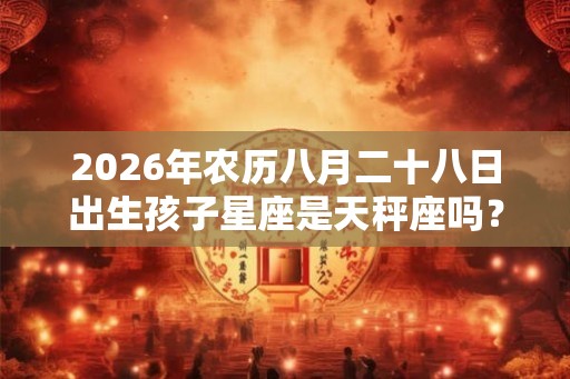 2026年农历八月二十八日出生孩子星座是天秤座吗? 2026年农历八月二十八日出生孩子星座是天秤座吗?