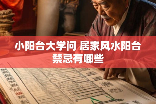 小阳台大学问 居家风水阳台禁忌有哪些 小阳台大学问 居家风水阳台禁忌有哪些