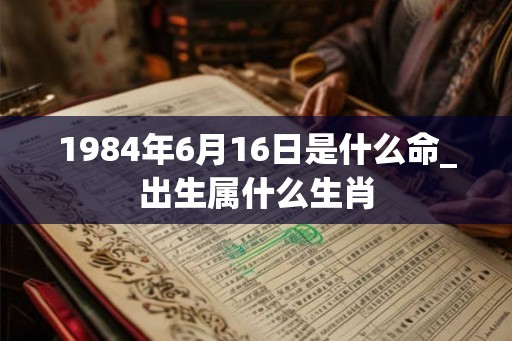 1984年6月16日是什么命_出生属什么生肖 1984年6月16日是什么命_出生属什么生肖