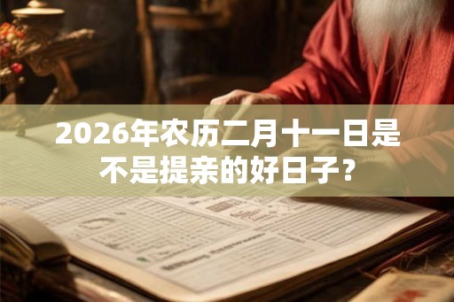 2026年农历二月十一日是不是提亲的好日子？