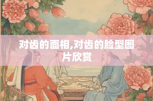 对齿的面相,对齿的脸型图片欣赏