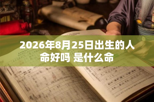 2026年8月25日出生的人命好吗 是什么命 2026年8月25日出生的人命好吗 是什么命