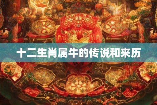 十二生肖属牛的传说和来历