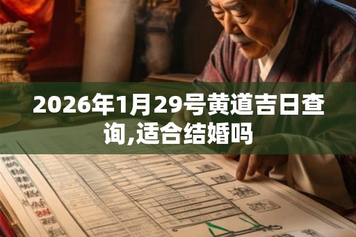 2026年1月29号黄道吉日查询,适合结婚吗