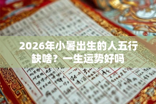 2026年小暑出生的人五行缺啥？一生运势好吗