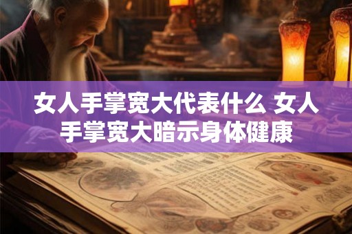 女人手掌宽大代表什么 女人手掌宽大暗示身体健康