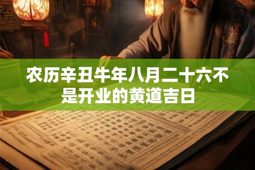 农历辛丑牛年八月二十六不是开业的黄道吉日