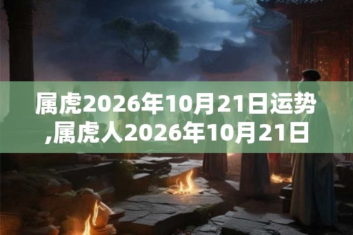 属虎2026年10月21日运势,属虎人2026年10月21日财运,生肖虎2026年10月21日运势