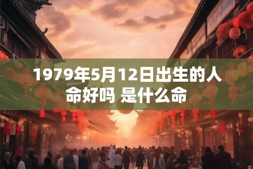 1979年5月12日出生的人命好吗 是什么命