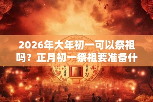 2026年大年初一可以祭祖吗?正月初一祭祖要准备什么? 2026年大年初一可以祭祖吗?正月初一祭祖要准备什么?