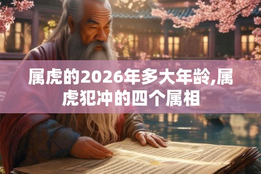 属虎的2026年多大年龄,属虎犯冲的四个属相
