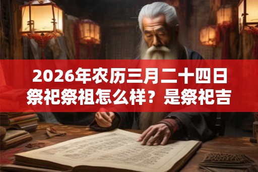 2026年农历三月二十四日祭祀祭祖怎么样？是祭祀吉日吗？