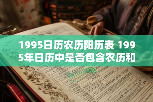 1995日历农历阳历表 1995年日历中是否包含农历和阳历