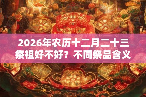 2026年农历十二月二十三祭祖好不好？不同祭品含义是什么