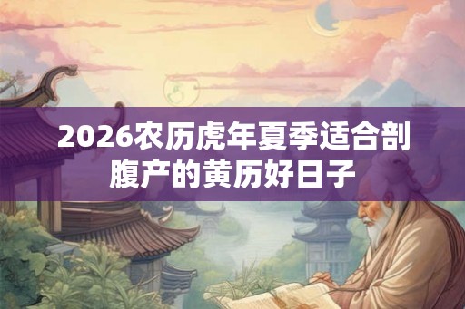 2026农历虎年夏季适合剖腹产的黄历好日子