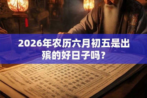 2026年农历六月初五是出殡的好日子吗？