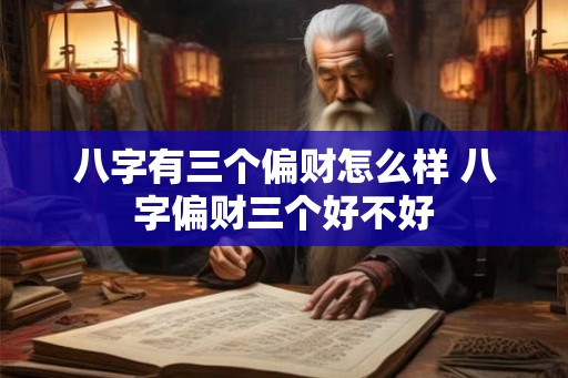 八字有三个偏财怎么样 八字偏财三个好不好