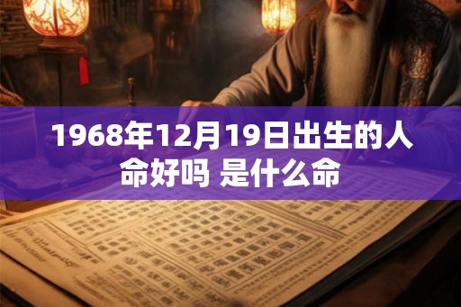 1968年12月19日出生的人命好吗 是什么命 1968年12月19日出生的人命好吗 是什么命