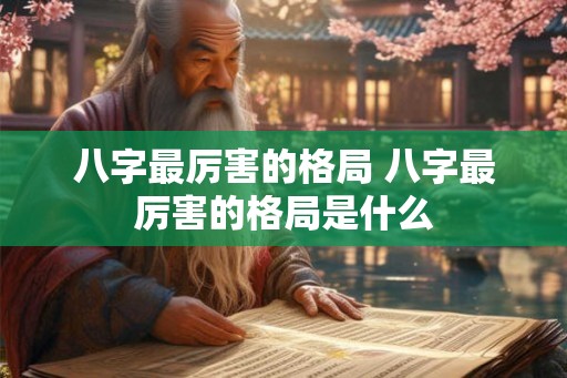 八字最厉害的格局 八字最厉害的格局是什么
