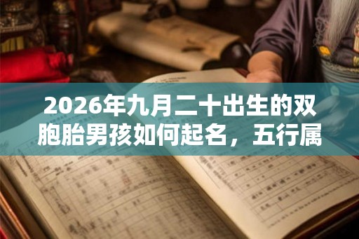 2026年九月二十出生的双胞胎男孩如何起名，五行属什么