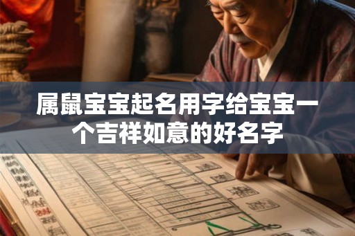 属鼠宝宝起名用字给宝宝一个吉祥如意的好名字