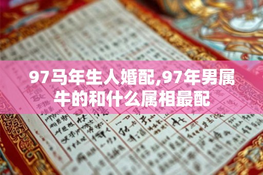 97马年生人婚配,97年男属牛的和什么属相最配