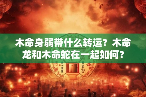 木命身弱带什么转运?木命龙和木命蛇在一起如何? 木命身弱带什么转运?木命龙和木命蛇在一起如何?