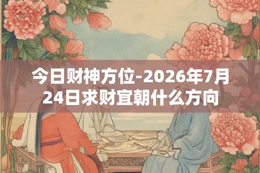 今日财神方位-2026年7月24日求财宜朝什么方向 今日财神方位-2026年7月24日求财宜朝什么方向