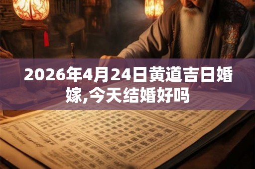 2026年4月24日黄道吉日婚嫁,今天结婚好吗