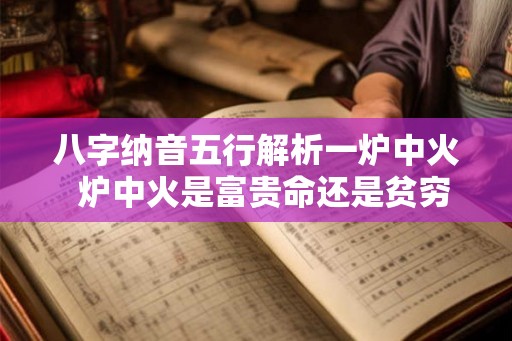 八字纳音五行解析一炉中火  炉中火是富贵命还是贫穷命