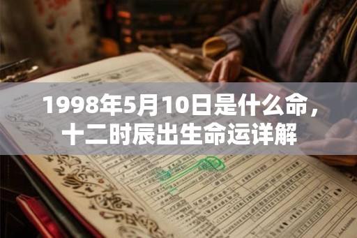 1998年5月10日是什么命，十二时辰出生命运详解