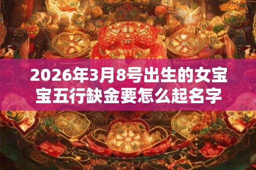 2026年3月8号出生的女宝宝五行缺金要怎么起名字