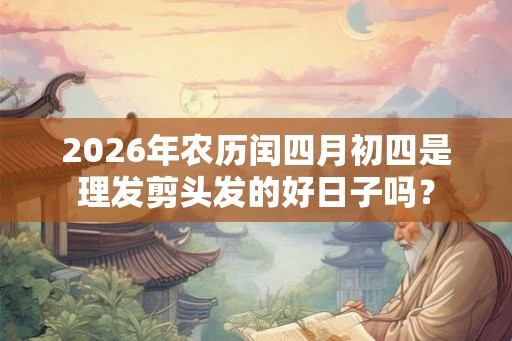 2026年农历闰四月初四是理发剪头发的好日子吗？