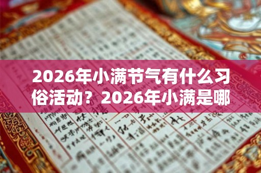 2026年小满节气有什么习俗活动?2026年小满是哪天? 2026年小满节气有什么习俗活动?2026年小满是哪天?