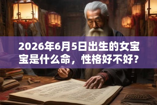 2026年6月5日出生的女宝宝是什么命,性格好不好? 2026年6月5日出生的女宝宝是什么命,性格好不好?