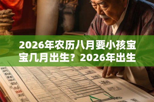 2026年农历八月要小孩宝宝几月出生？2026年出生属什么？
