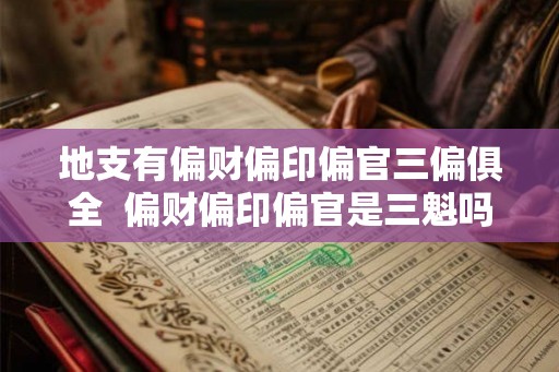 地支有偏财偏印偏官三偏俱全 偏财偏印偏官是三魁吗 地支有偏财偏印偏官三偏俱全 偏财偏印偏官是三魁吗