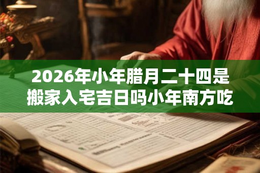 2026年小年腊月二十四是搬家入宅吉日吗小年南方吃什么？