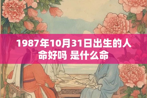 1987年10月31日出生的人命好吗 是什么命