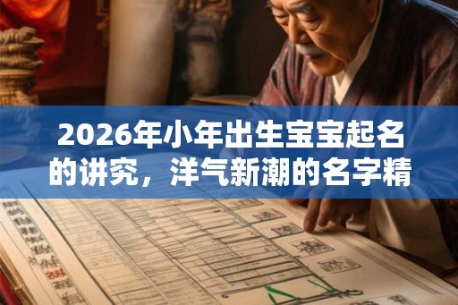 2026年小年出生宝宝起名的讲究，洋气新潮的名字精选
