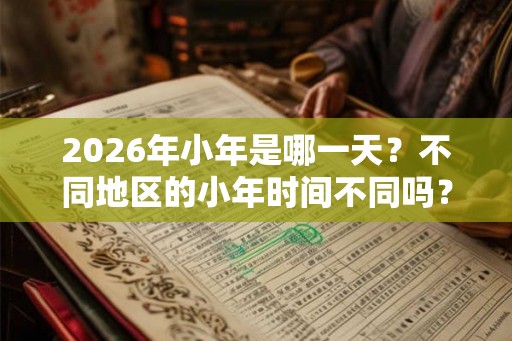 2026年小年是哪一天？不同地区的小年时间不同吗？