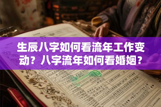 生辰八字如何看流年工作变动？八字流年如何看婚姻？