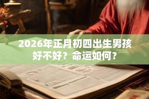 2026年正月初四出生男孩好不好？命运如何？
